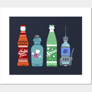 Retro Video Game Drinks Posters and Art